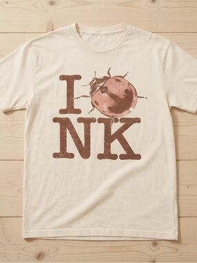 Noah Kahan The Great Divide I love NK ladybug off white shirt
